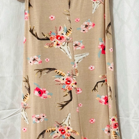 Grace & Emma Spring/summer dress pink & beige beautiful High-Low SZ Small - Picture 2 of 7